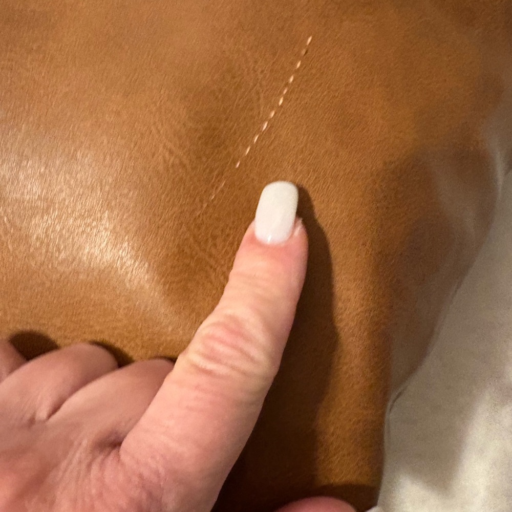 Brown Leather Throw Pillows - Picture 6 of 8